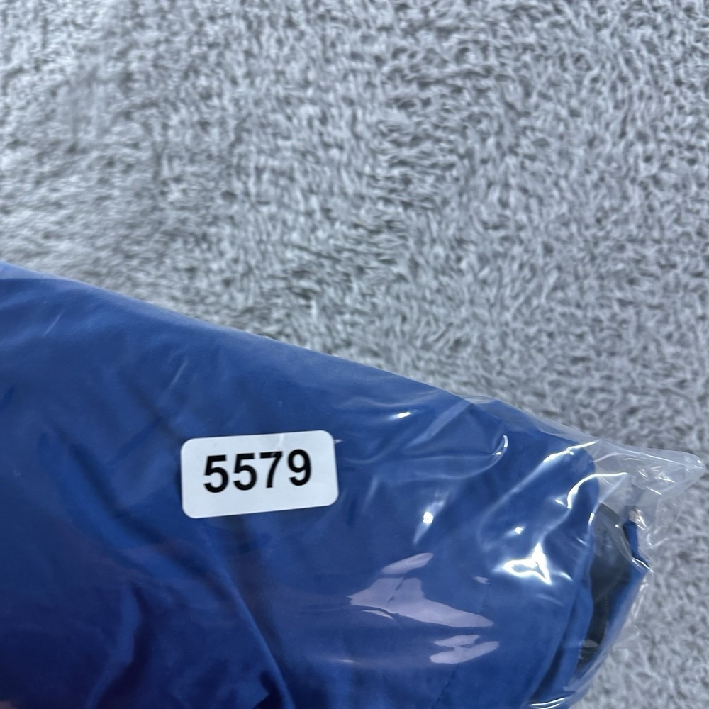 VINTAGE Gap Windbreaker Jacket Mens Small Blue Pull Over Hooded Rain Colorblock - Picture 12 of 12